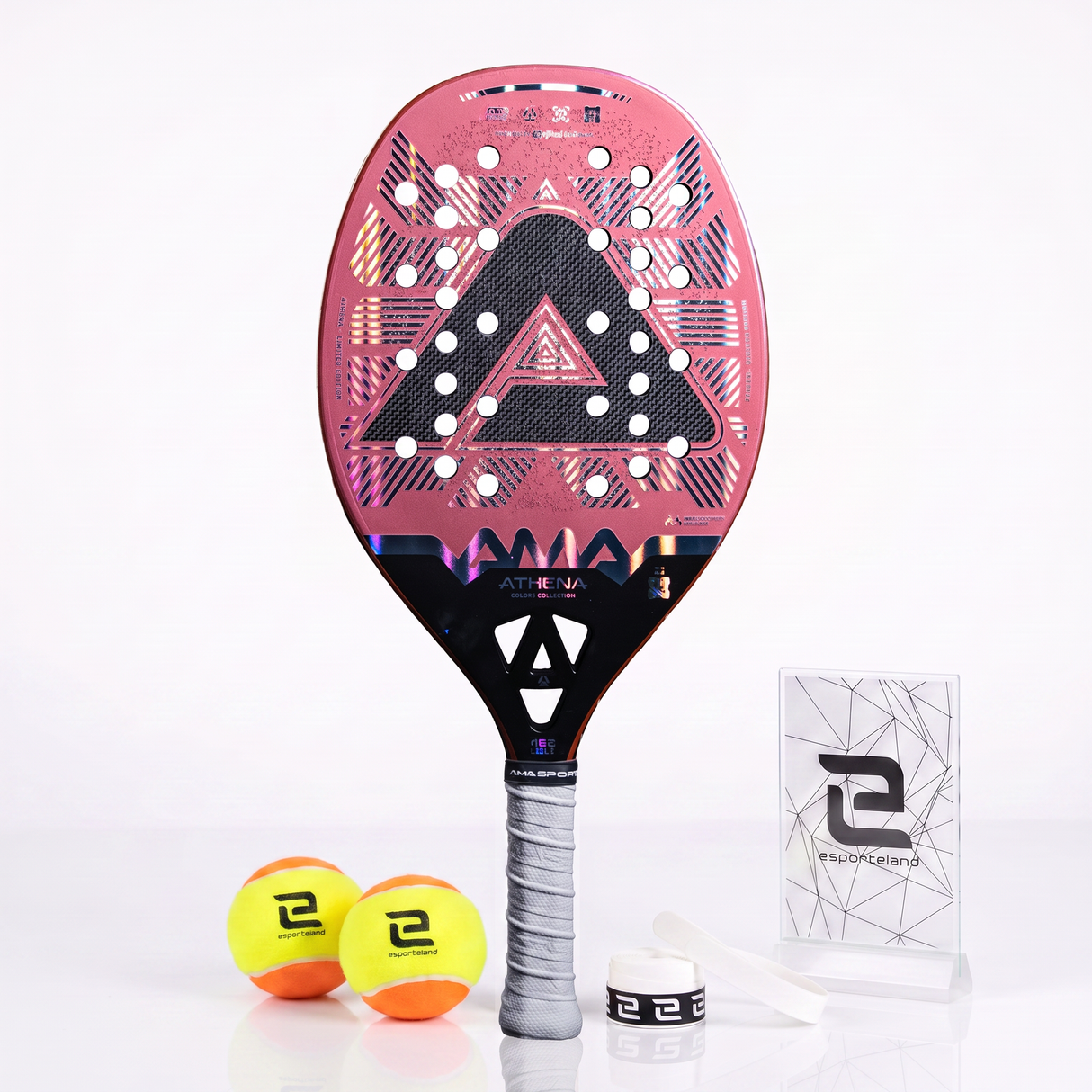 Raquete Amasport Athena Rosa Pink 2026 Beach Tennis