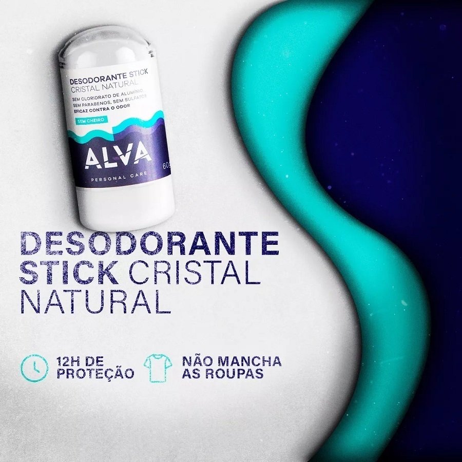 DESODORANTE KRISTALL SENSITIVE ALVA 60g - VEG