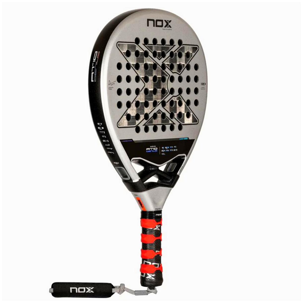 Raquete de Padel AT10 GENIUS 18K Alum 2024 NOX
