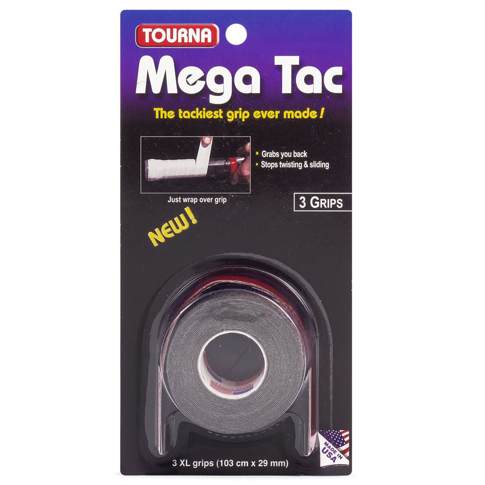 Tourna Mega Tac Aderência Extrema Cartela 3 Grips Mão Seca