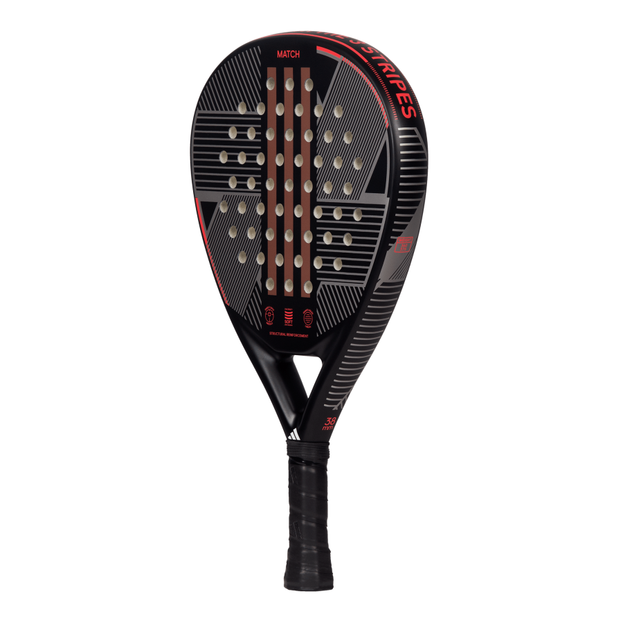 Raquete de Padel Adidas Match 3.3 Iniciante Macia Preta