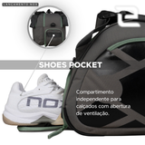 RAQUETEIRA  AT10 TEAM CINZA E VERDE NOX