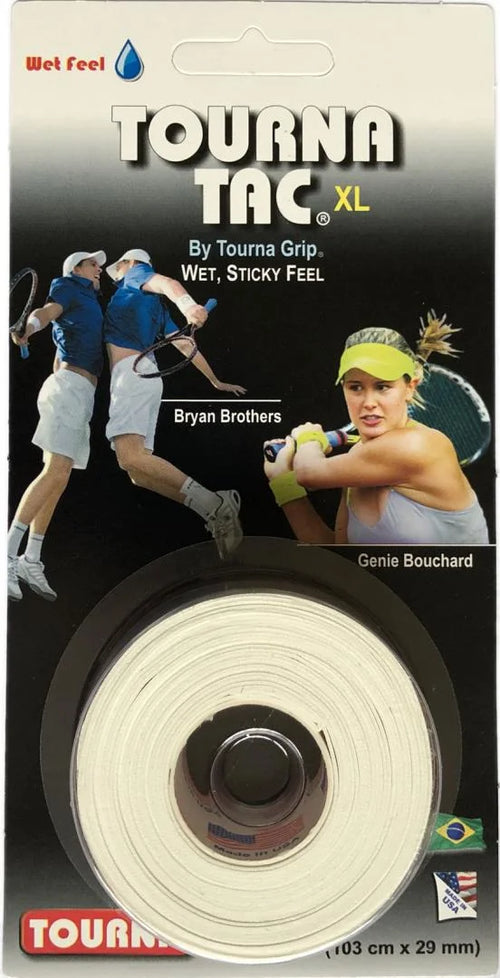 Tourna Grip Tac Rolo c/ 3 Branco Alta Aderência Firmeza Top