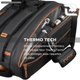 RAQUETEIRA DE BEACH TENNIS PADEL OPEN SERIES NOX BLACK BROWN