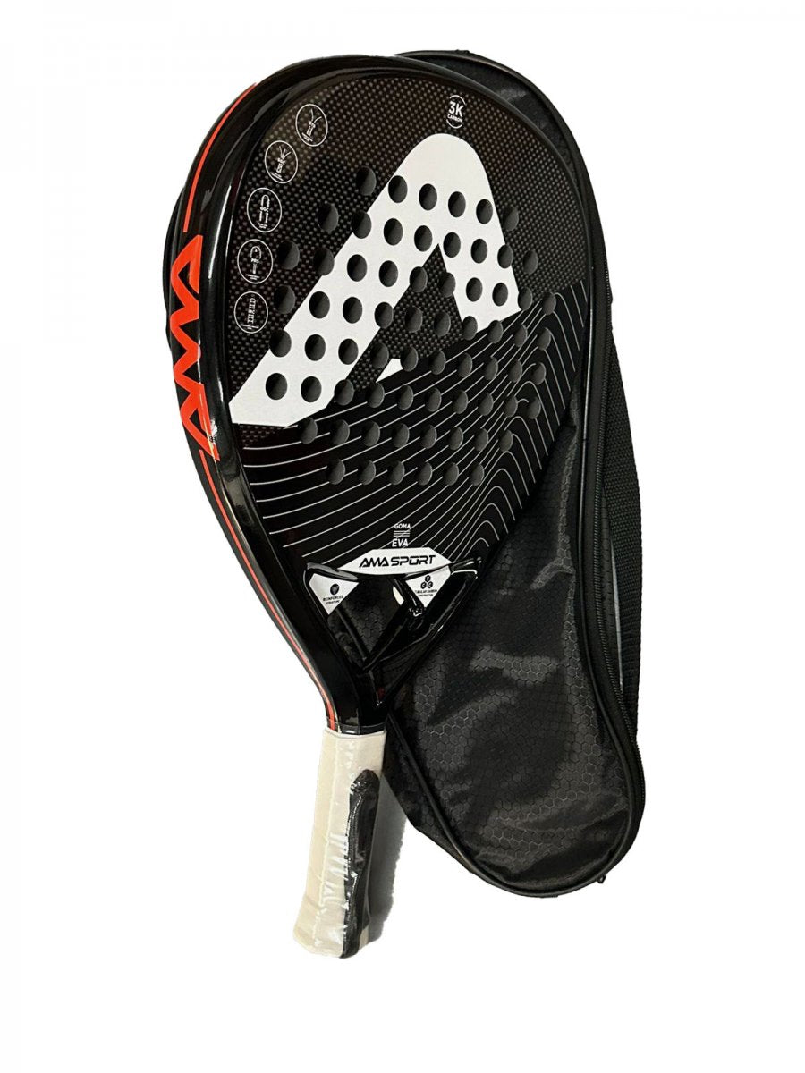 RAQUETE DE PADEL Amasport Pro Carbon Eva Soft 3k