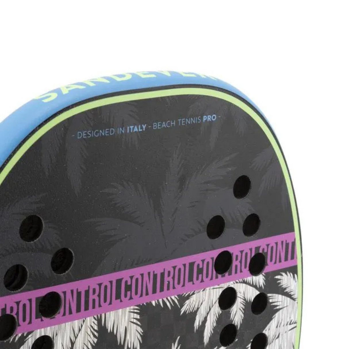 Raquete de Beach Tennis Sandever Control Pro Carbono12K Roxa