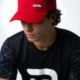 Bone Amasport Beach Tennis Casual 100% Algodão Vermelho