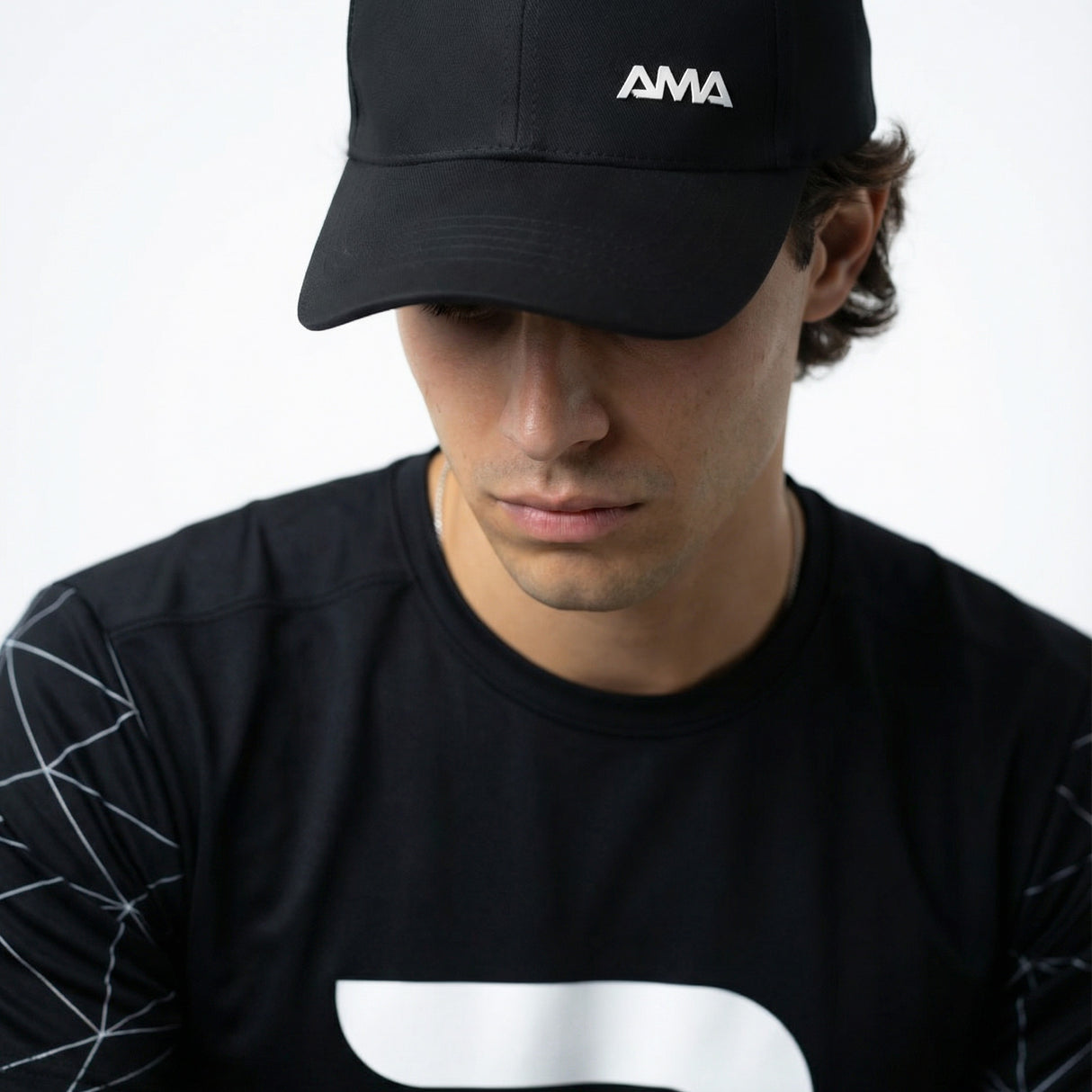 Bone Amasport Beach Tennis Dryfit Esportivo Preto