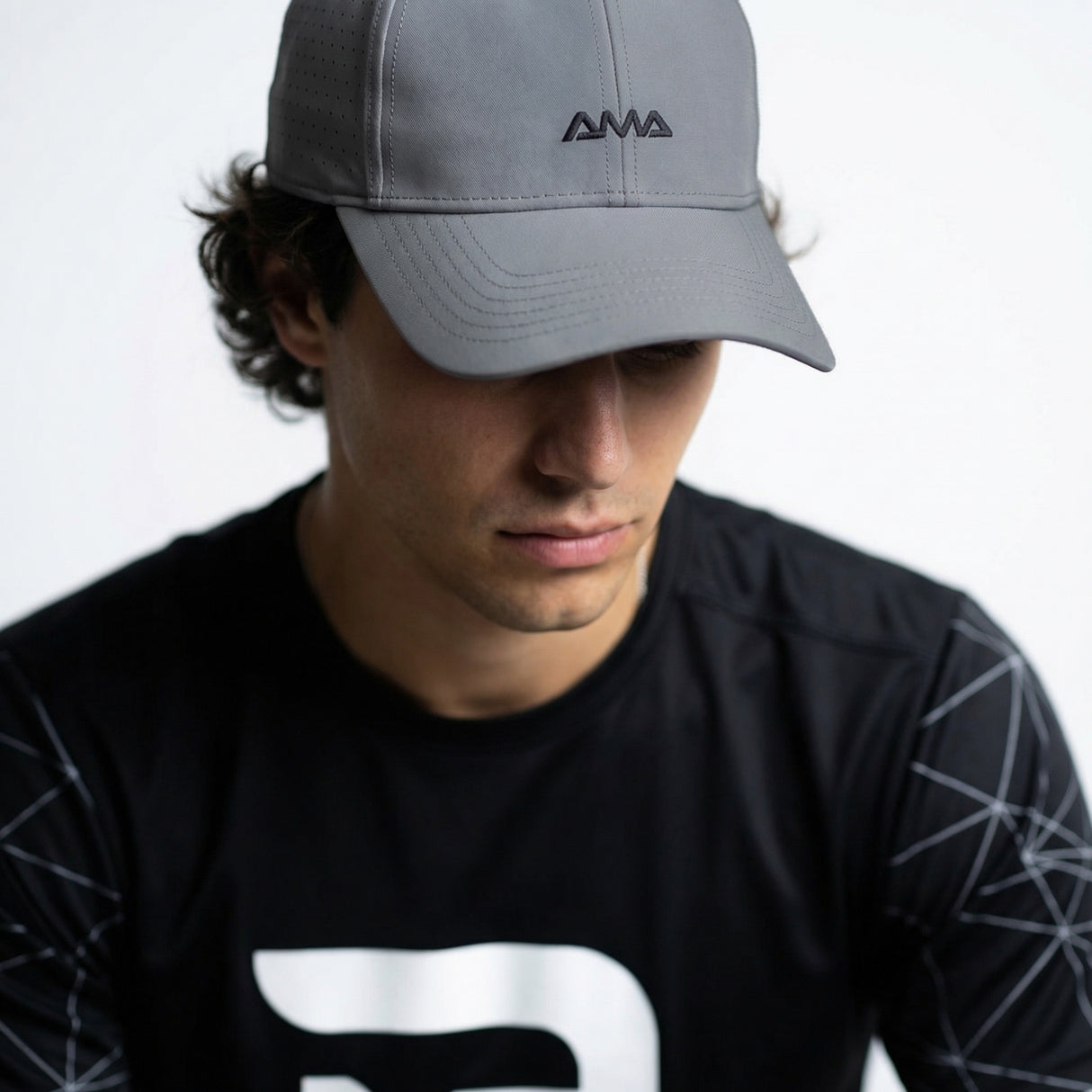Bone Amasport Beach Tennis Dryfit Esportivo Cinza Grafite