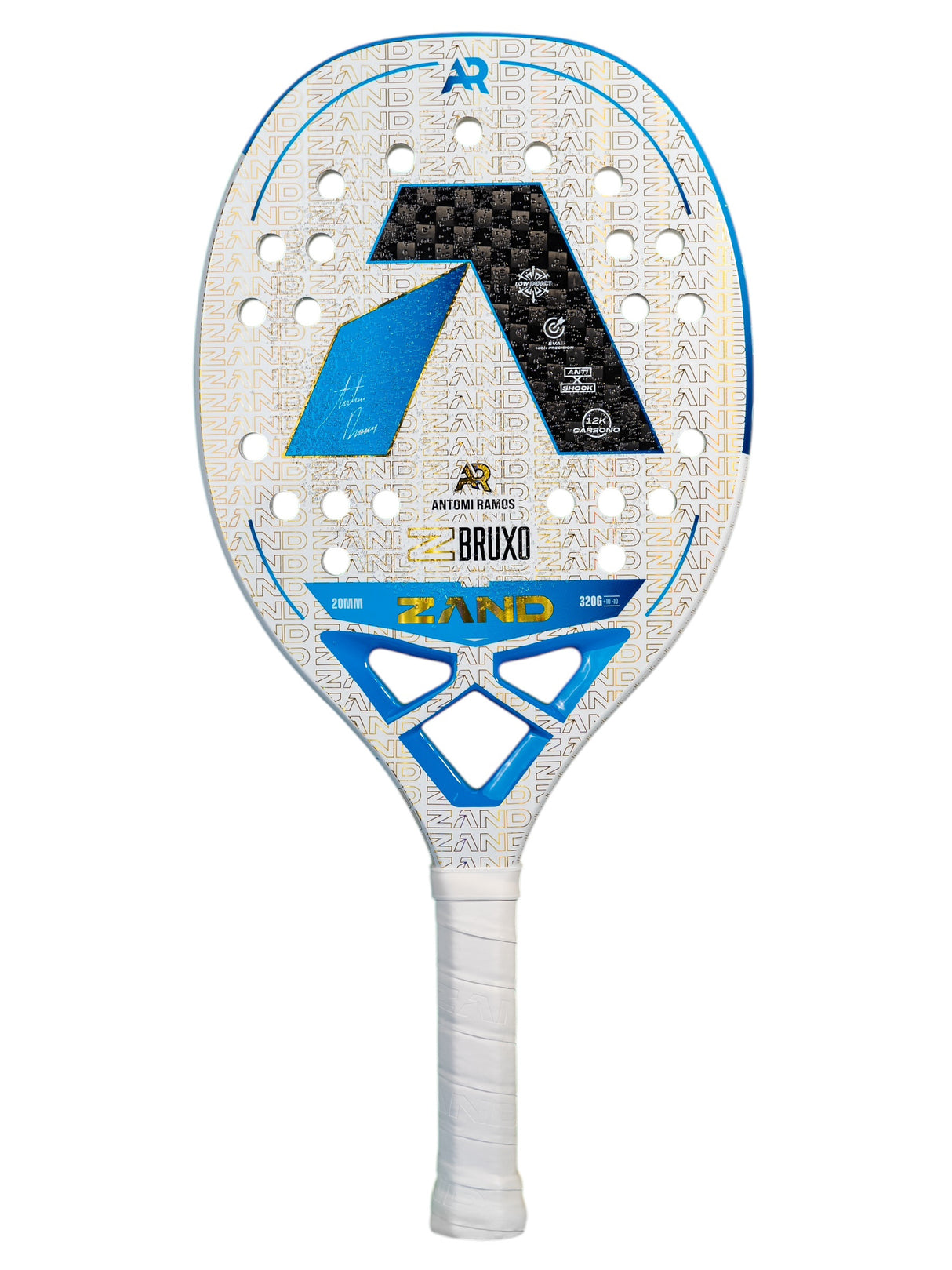 Raquete de Beach Tennis Zand Z Bruxo White Antomi Ramos 2025