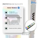 Protetor de Raquete Amasport Edge Tape - Prata e Preto