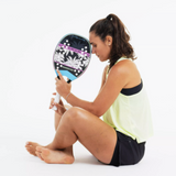 Raquete de Beach Tennis Sandever Control Pro Carbono12K Roxa