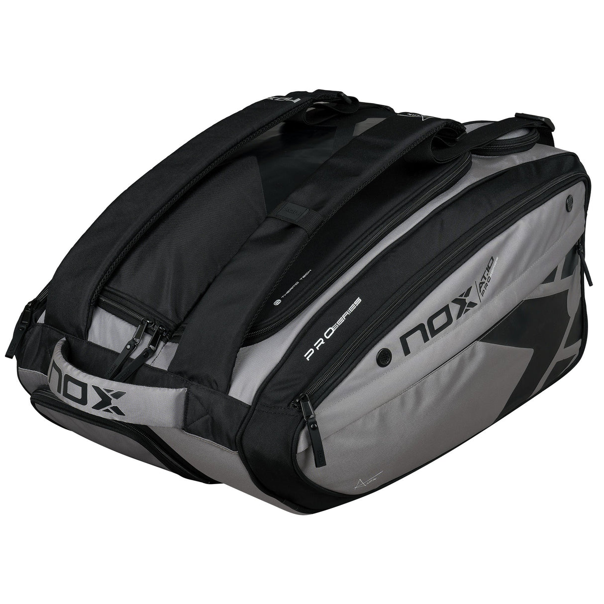 RAQUETEIRA BEACH TENNIS PADEL AT10 XL COMP NOX CINZA E PRETO