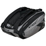 RAQUETEIRA BEACH TENNIS PADEL AT10 XL COMP NOX CINZA E PRETO