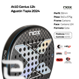 Raquete de Padel AT10 GENIUS 12K 2024 NOX