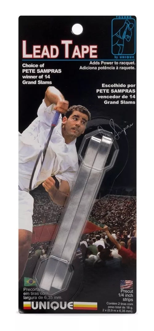 Peso Fita Balancear Raquetes Lead Tape Tourna 2 Pc 9 Gramas